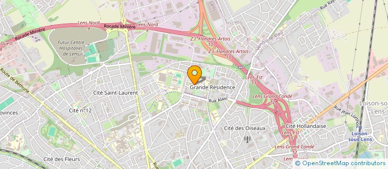 localisation de l'entreprise MONSIEUR LOIC HOORELBEKE à LENS