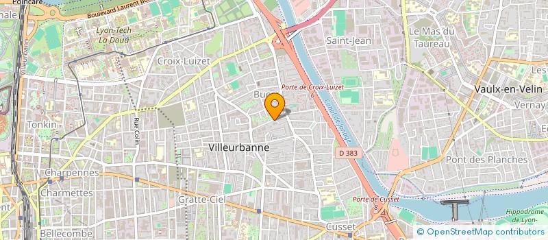 localisation de l'entreprise MONSIEUR LOIC HORTENSIA  VILLEURBANNE