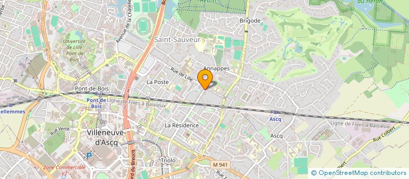 localisation de l'entreprise MONSIEUR LOIC HOUZE  VILLENEUVE-D'ASCQ