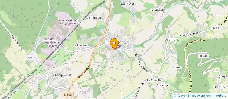 localisation de l'entreprise MONSIEUR LOIC HUMBERT  PERRIGNIER