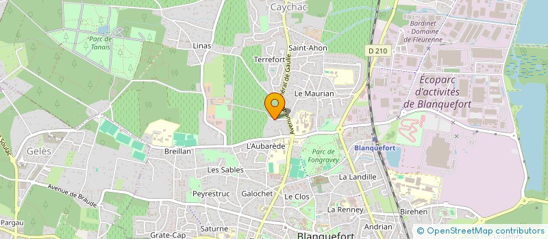 localisation de l'entreprise MONSIEUR LOIC JEANNERET à BLANQUEFORT