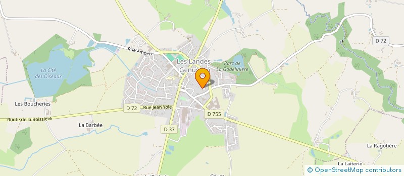 localisation de l'entreprise MONSIEUR LOIC JOUSSET  LES LANDES-GENUSSON