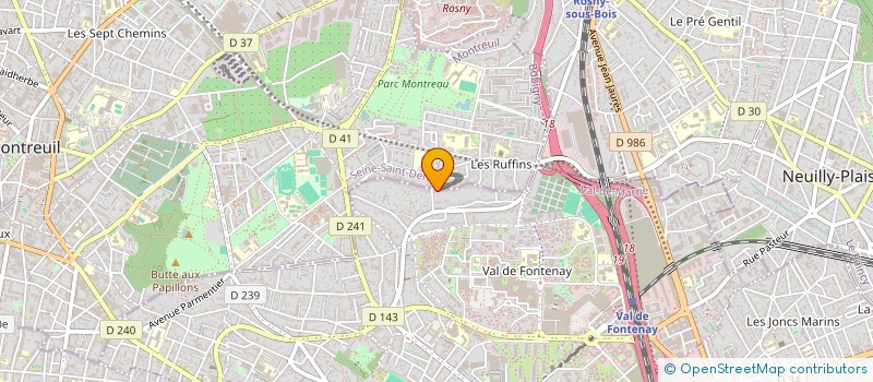 localisation de l'entreprise MONSIEUR LOIC JUGUE à FONTENAY-SOUS-BOIS