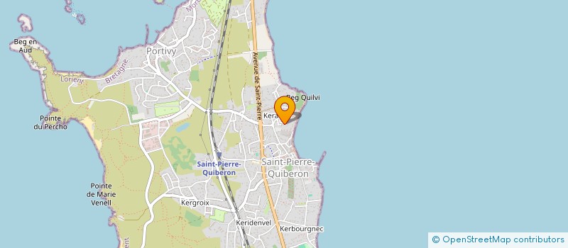 localisation de l'entreprise MONSIEUR LOIC KERAUDRAN  SAINT-PIERRE-QUIBERON