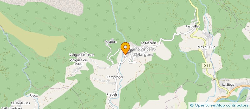 localisation de l'entreprise MONSIEUR LOIC KIRKORIAN à SAINT VINCENT D'OLARGUES