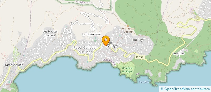 localisation de l'entreprise MONSIEUR LOIC LABOUCHE à RAYOL-CANADEL-SUR-MER