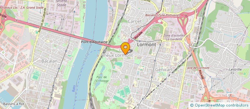 localisation de l'entreprise MONSIEUR LOIC LACAZE LABARRERE à LORMONT