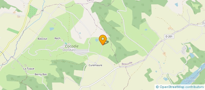 localisation de l'entreprise MONSIEUR LOIC LACOSTE  DONDAS