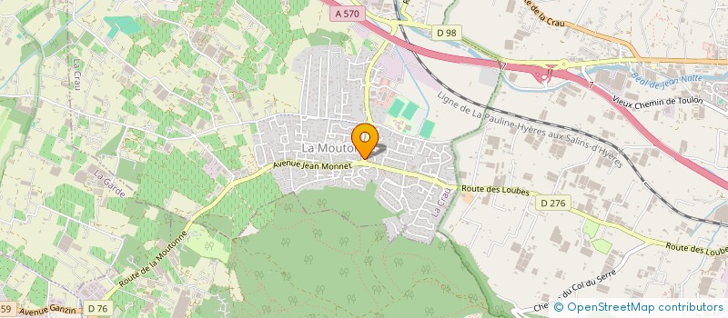 localisation de l'entreprise MONSIEUR LOIC LAFON  LA CRAU