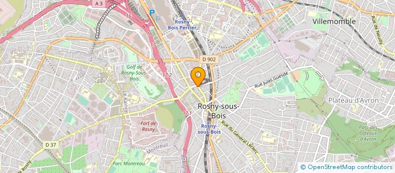 localisation de l'entreprise MONSIEUR LOIC LAMOUR à ROSNY-SOUS-BOIS
