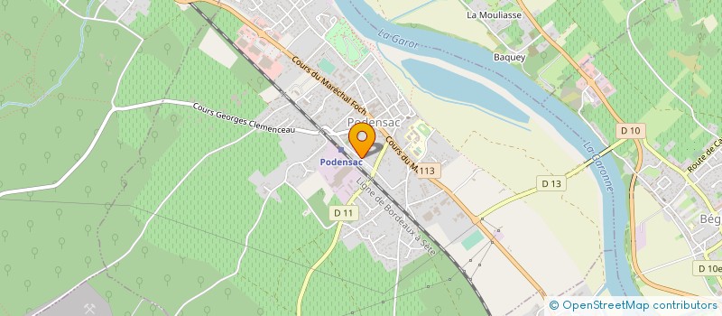 localisation de l'entreprise MONSIEUR LOIC LANUSSE à PODENSAC