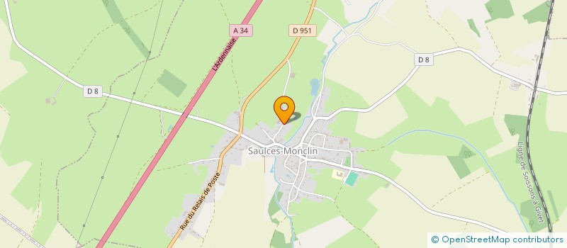 localisation de l'entreprise MONSIEUR LOIC LAQUEUE  CORNY-MACHEROMENIL