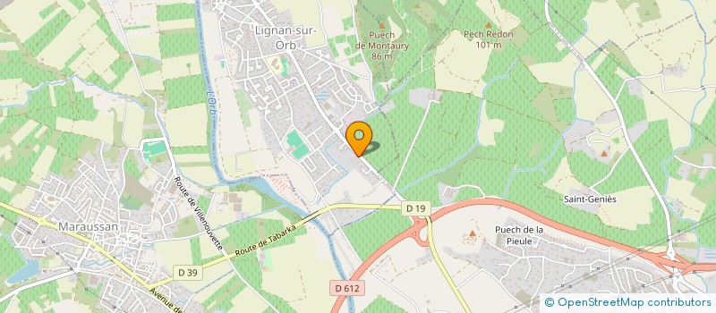 localisation de l'entreprise MONSIEUR LOIC LATTACH  LIGNAN-SUR-ORB