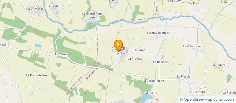 localisation de l'entreprise MONSIEUR LOIC LAUNAY  MARSAC-SUR-DON