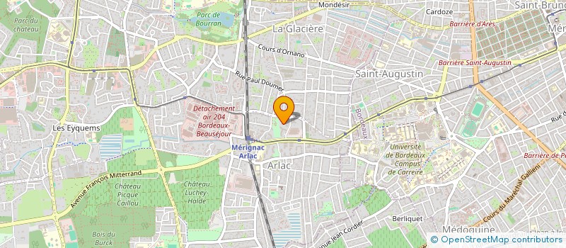 localisation de l'entreprise MONSIEUR LOIC LAUSSU  MERIGNAC