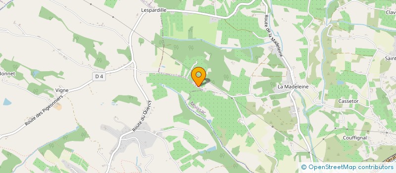 localisation de l'entreprise MONSIEUR LOIC LAVILLEDIEU  MOISSAC