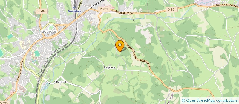 localisation de l'entreprise MONSIEUR LOIC LAVOLLOT à GOURDON