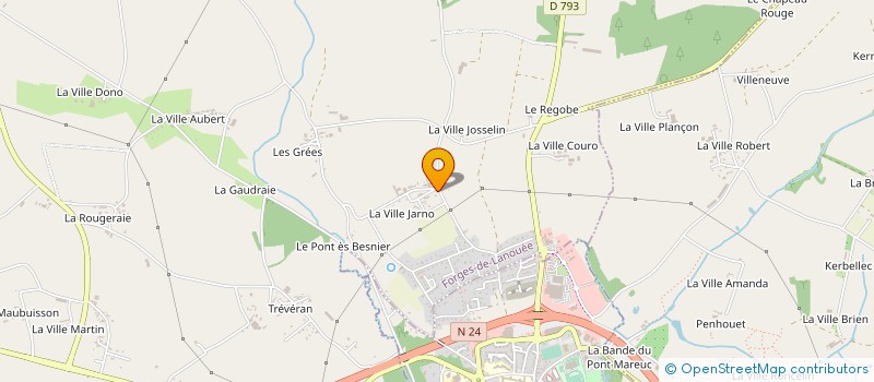 localisation de l'entreprise MONSIEUR LOIC LE BRETON à FORGES DE LANOUEE