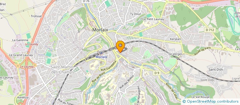 localisation de l'entreprise MONSIEUR LOIC LE BRIS à MORLAIX