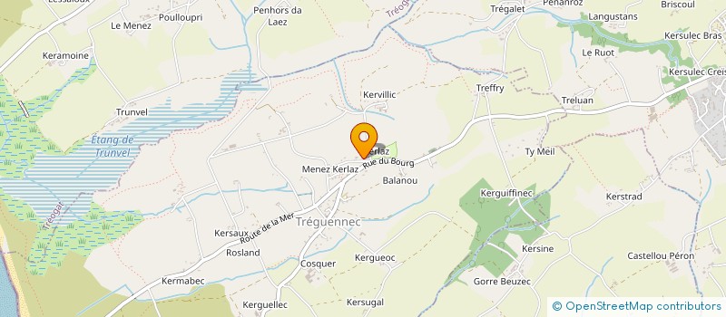 localisation de l'entreprise MONSIEUR LOIC LE BRUN  TREGUENNEC