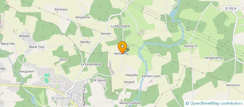 localisation de l'entreprise MONSIEUR LOIC LE CALVE  LANGUIDIC