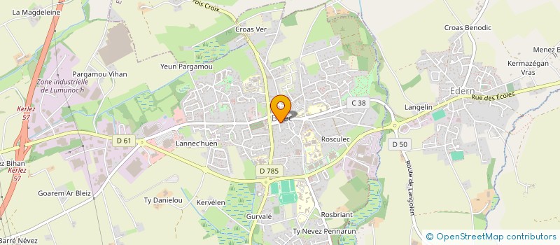 localisation de l'entreprise MONSIEUR LOIC LE CLAIRE  BRIEC