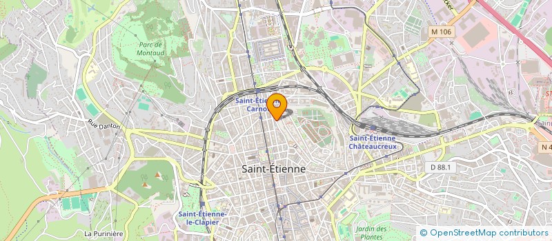 localisation de l'entreprise MONSIEUR LOIC LE FEUNTEUN  SAINT-ETIENNE