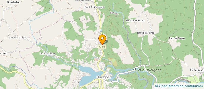 localisation de l'entreprise MONSIEUR LOIC LE FLOCH  HUELGOAT