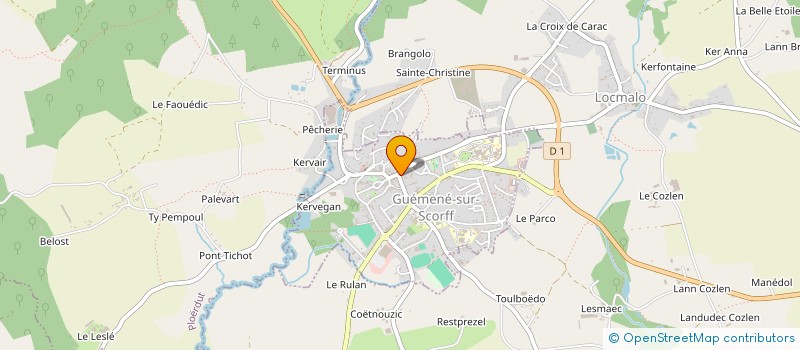 localisation de l'entreprise MONSIEUR LOIC LE FUR  GUEMENE-SUR-SCORFF