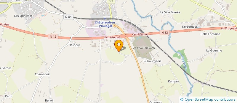 localisation de l'entreprise MONSIEUR LOIC LE MEHAUTE  CHATELAUDREN-PLOUAGAT