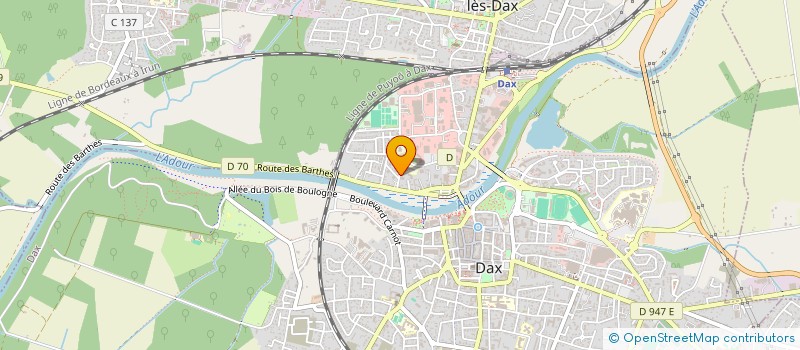 localisation de l'entreprise MONSIEUR LOIC LE MERDY  DAX
