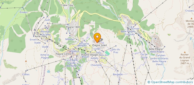 localisation de l'entreprise MONSIEUR LOIC LE PELLEC  LA PLAGNE TARENTAISE