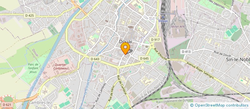 localisation de l'entreprise MONSIEUR LOIC LE ROY à DOUAI
