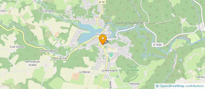 localisation de l'entreprise MONSIEUR LOIC LE SAOUT  HUELGOAT