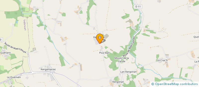 localisation de l'entreprise MONSIEUR LOIC LE TOUT-LE FLOC'H  MAEL-CARHAIX