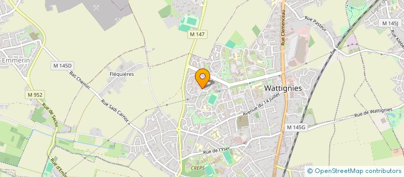 localisation de l'entreprise MONSIEUR LOIC LEBBRECHT  WATTIGNIES