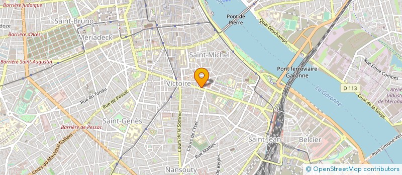 localisation de l'entreprise MONSIEUR LOIC LEBLEUF  BORDEAUX