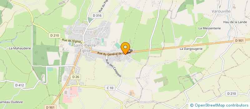 localisation de l'entreprise MONSIEUR LOIC LEBREQUIER  SAINT-PIERRE-EGLISE