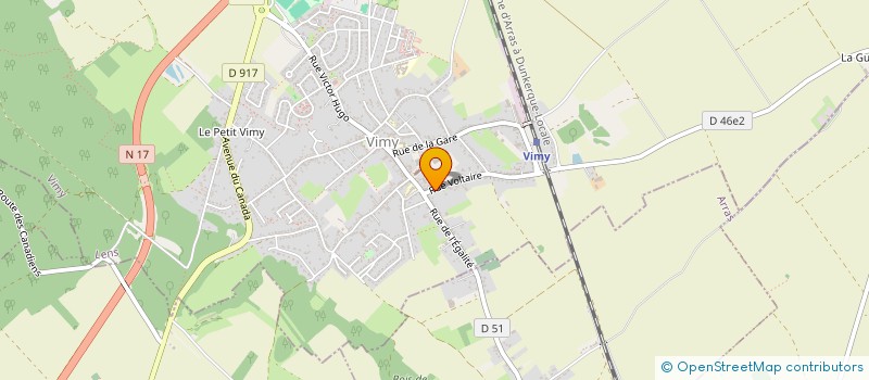 localisation de l'entreprise MONSIEUR LOIC LECLERCQ à VIMY