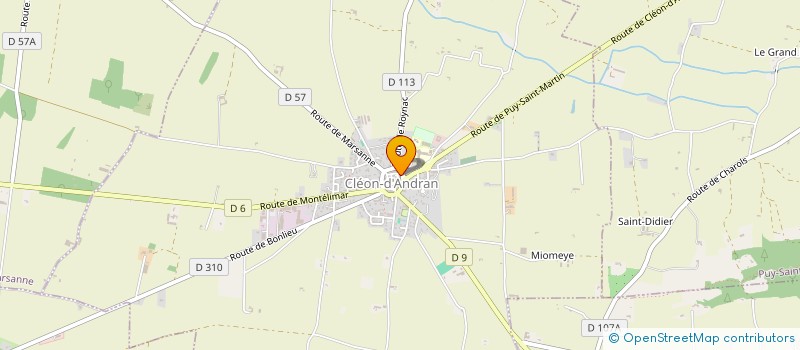 localisation de l'entreprise MONSIEUR LOIC LECOMTE  CLEON-D'ANDRAN