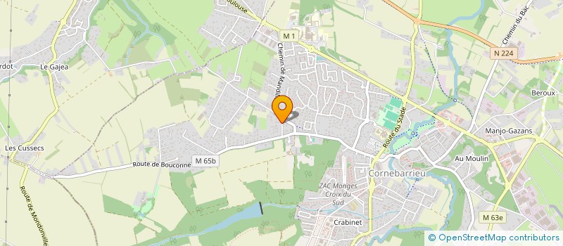 localisation de l'entreprise MONSIEUR LOIC LEFORT  CORNEBARRIEU