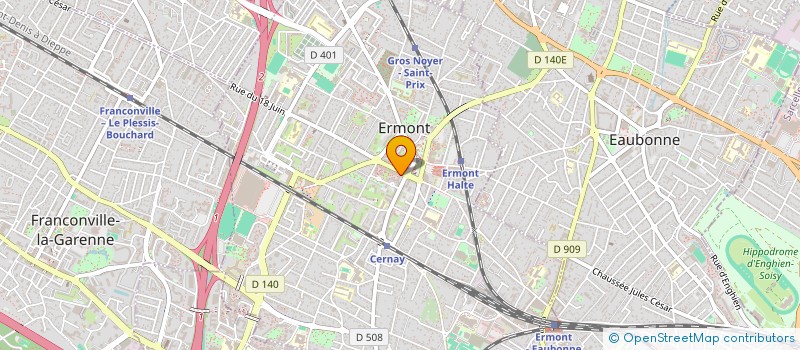 localisation de l'entreprise MONSIEUR LOIC LEFRANCOIS  ERMONT