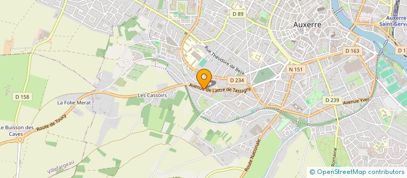 localisation de l'entreprise MONSIEUR LOIC LEJAY à AUXERRE