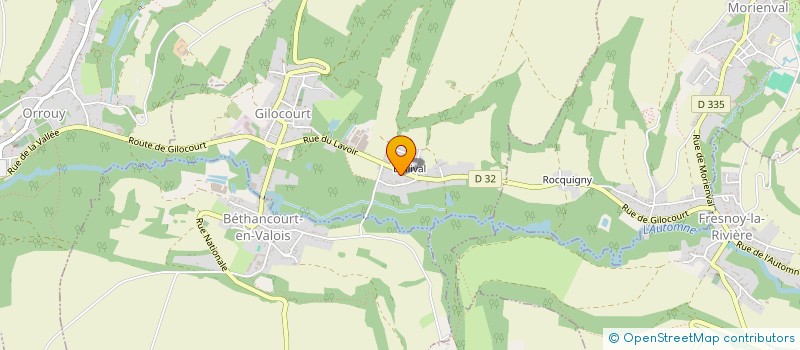localisation de l'entreprise MONSIEUR LOIC LELEU à GILOCOURT