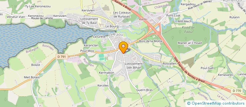 localisation de l'entreprise MONSIEUR LOIC LEMAIN  LE FAOU