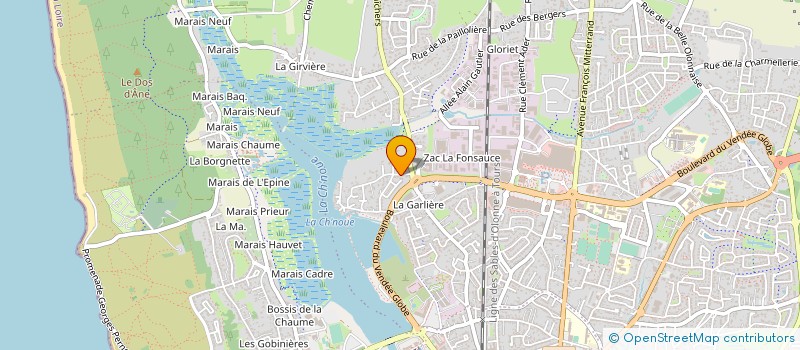 localisation de l'entreprise MONSIEUR LOIC LENOUVEL à LES SABLES D'OLONNE