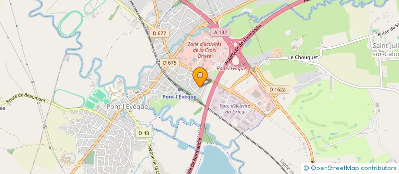 localisation de l'entreprise MONSIEUR LOIC LEPERCHEY  PONT-L'EVEQUE