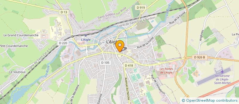 localisation de l'entreprise MONSIEUR LOIC LEPRINCE à L'AIGLE