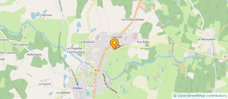 localisation de l'entreprise MONSIEUR LOIC LESAGE à CHALUS