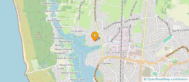 localisation de l'entreprise MONSIEUR LOIC LETARD à LES SABLES D'OLONNE